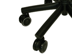 Diverses options de roulettes/glissières